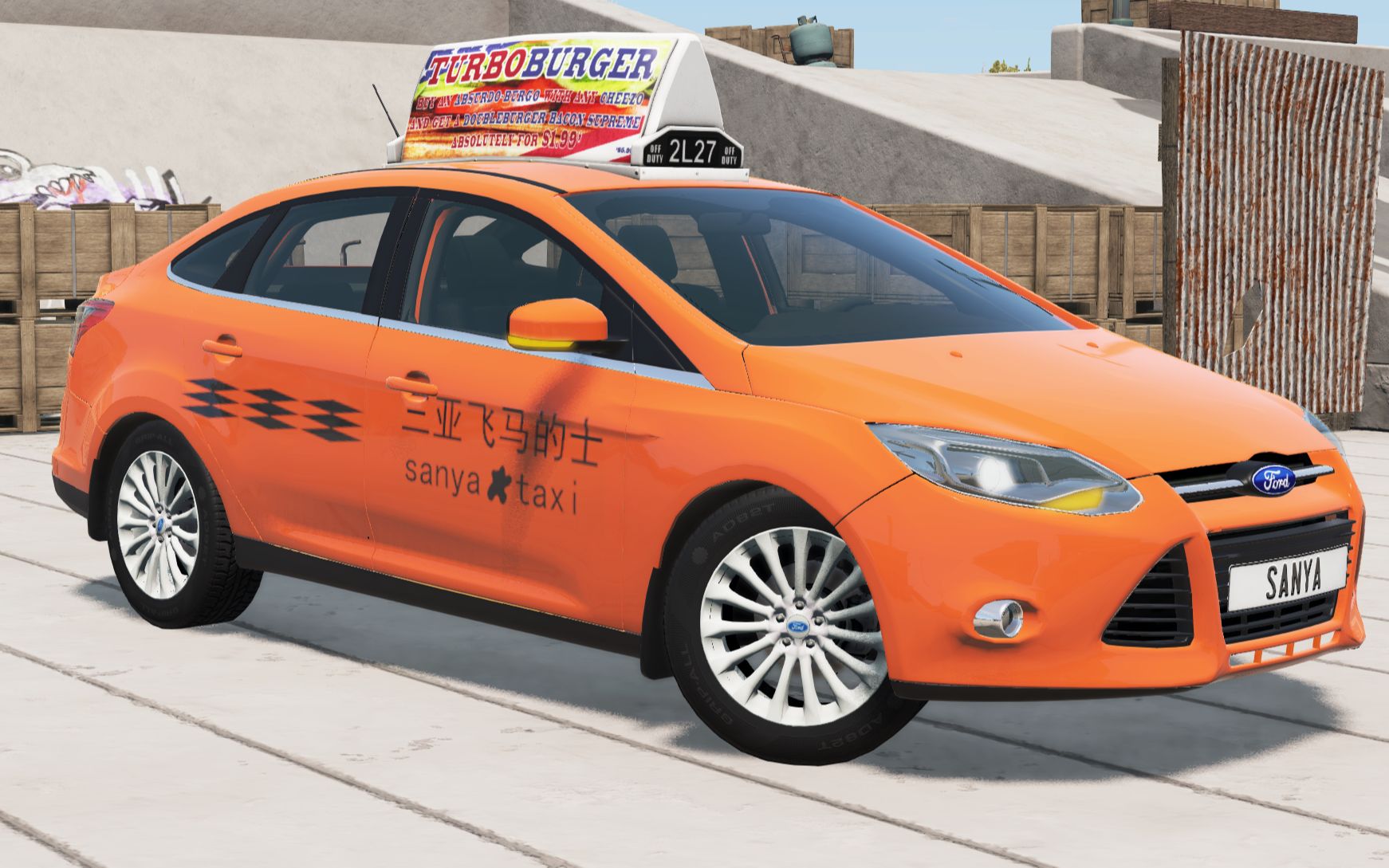 beamng:福克斯三亚出租车_单机游戏热门视频