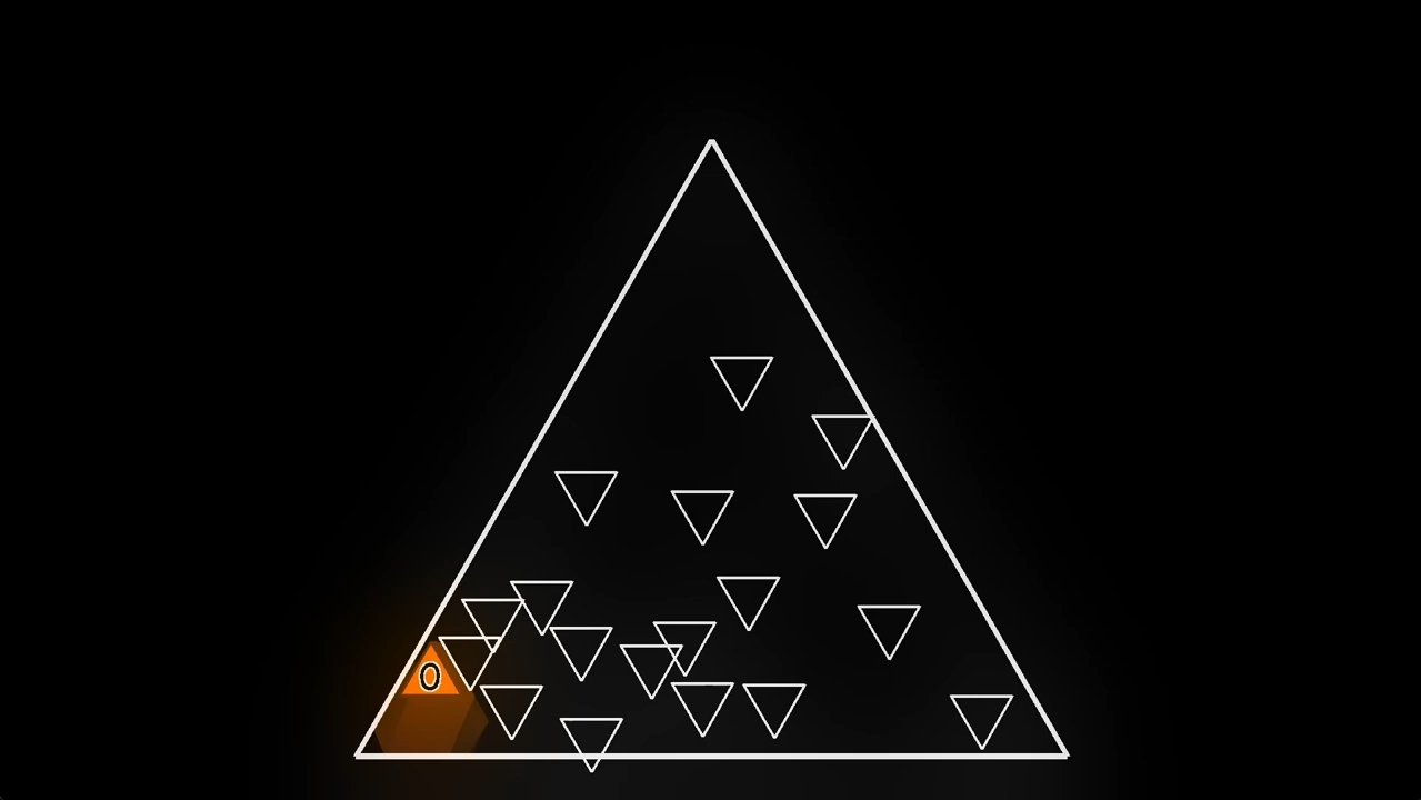 当三角完成反弹变红后  就会成为障碍物