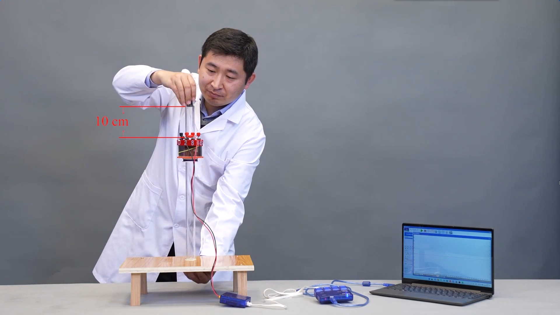 高中物理选修二：“落磁”实验