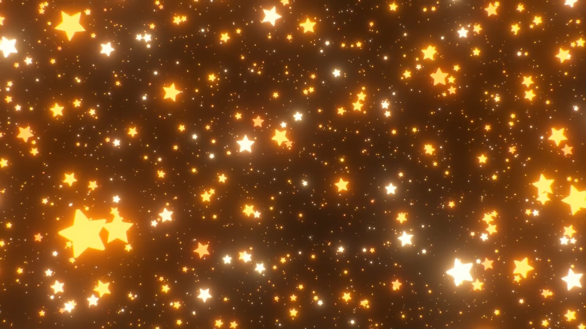 【舞台背景】8-金色冲屏星星系列动态循环视频背景❤️ 浪漫梦幻舞蹈晚会年会循环动画