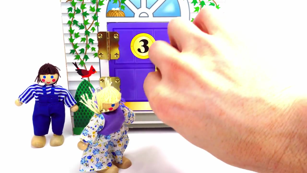 Learn Colors and Numbers with Cute Locking Dollhouse for Kids!_哔哩哔哩_bilibili