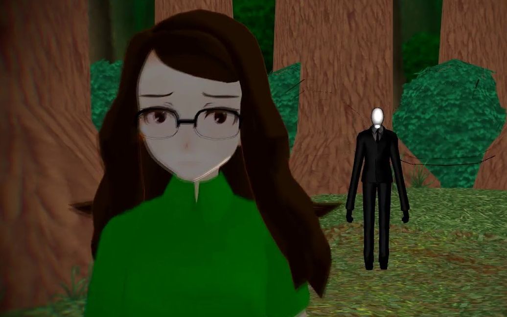 mmd动作配布都市怪谈无脸男gumi西班牙语slendermandl