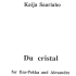 [曲谱同步] Kaija Saariaho - Du Cristal (1990)