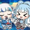 两个小可爱一起唱chipi chipi chapa chapa