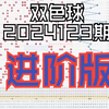 双色球2024123期进阶版，个人观点，仅供参考