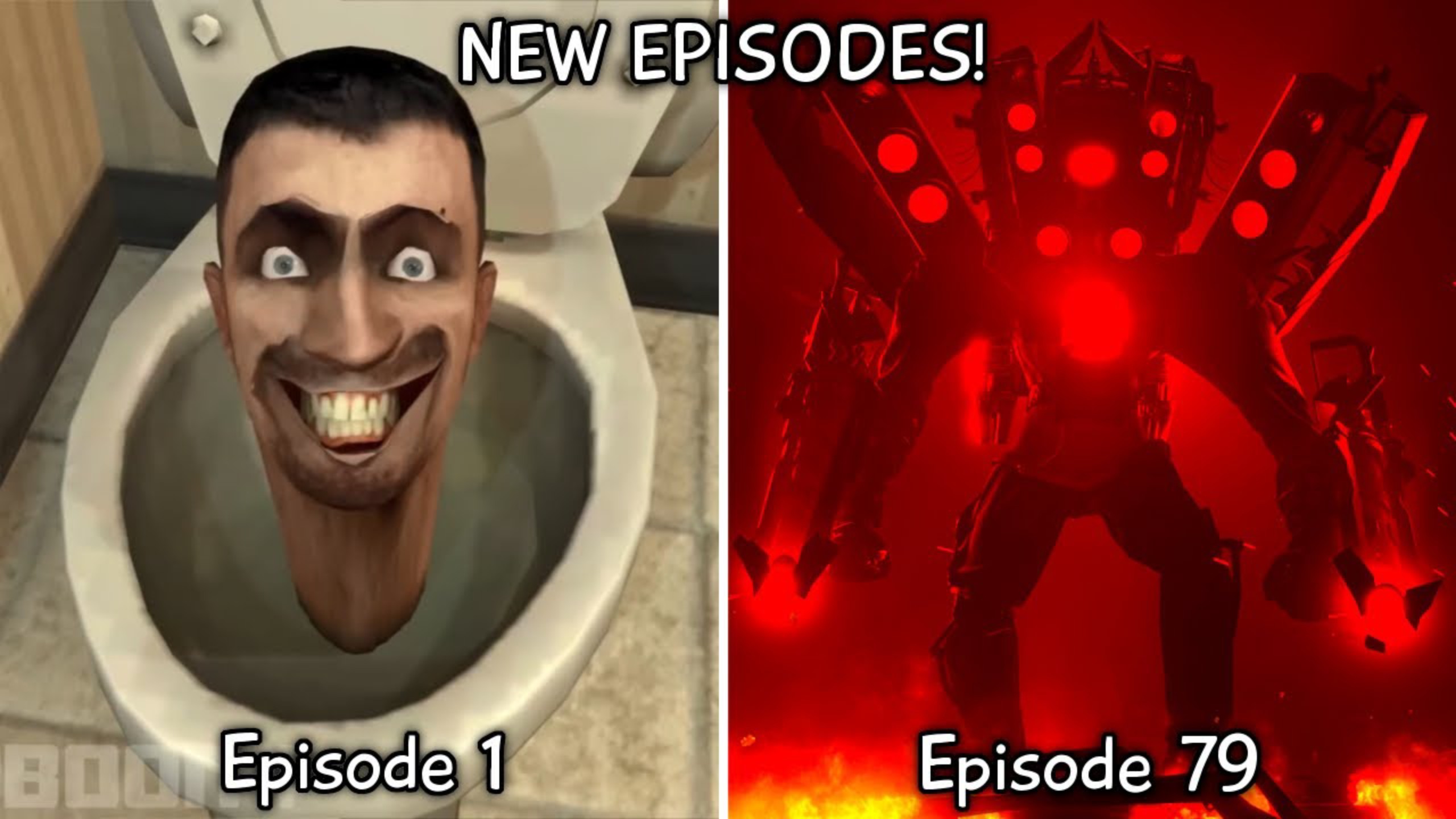 【三小时纯享版】一口气看完-skibidi toilet 马桶人vs监控人 1 - 79 (全集版) ALL Episodes