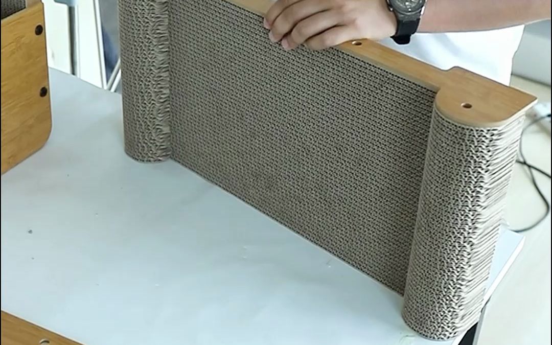 猫头沙发瓦楞纸猫窝 安装视频