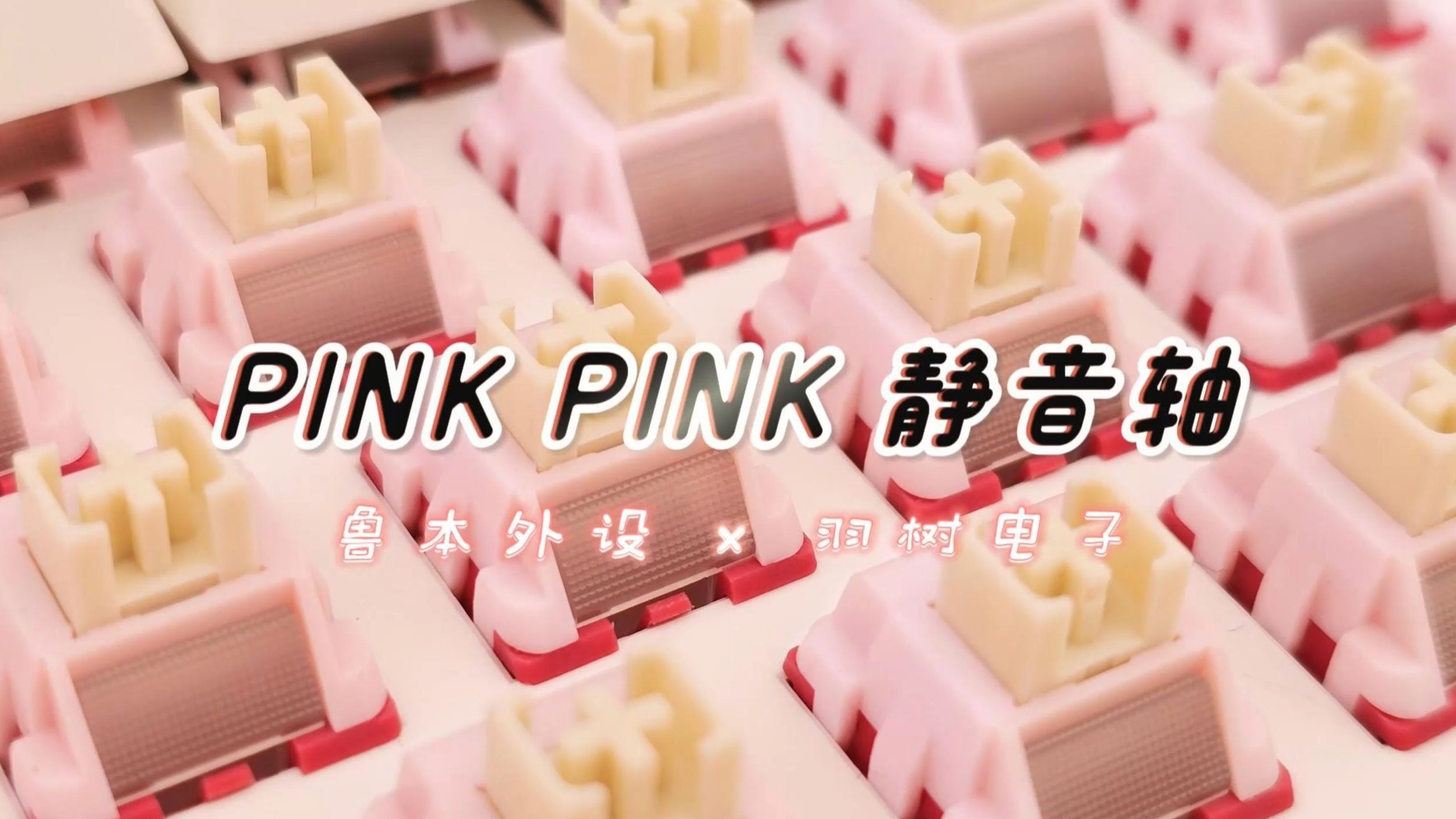 “粉王登场，T0静音轴！”—— 鲁本外设 x 羽树电子，PINKPINK静音轴，干爽静音全满分！老力驰静音模具王者归来！全新调教下的三段式腰带结构