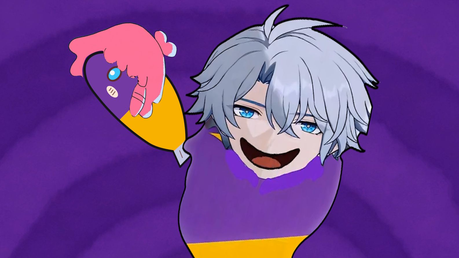 💜小小的yellow and purple 小fish💛