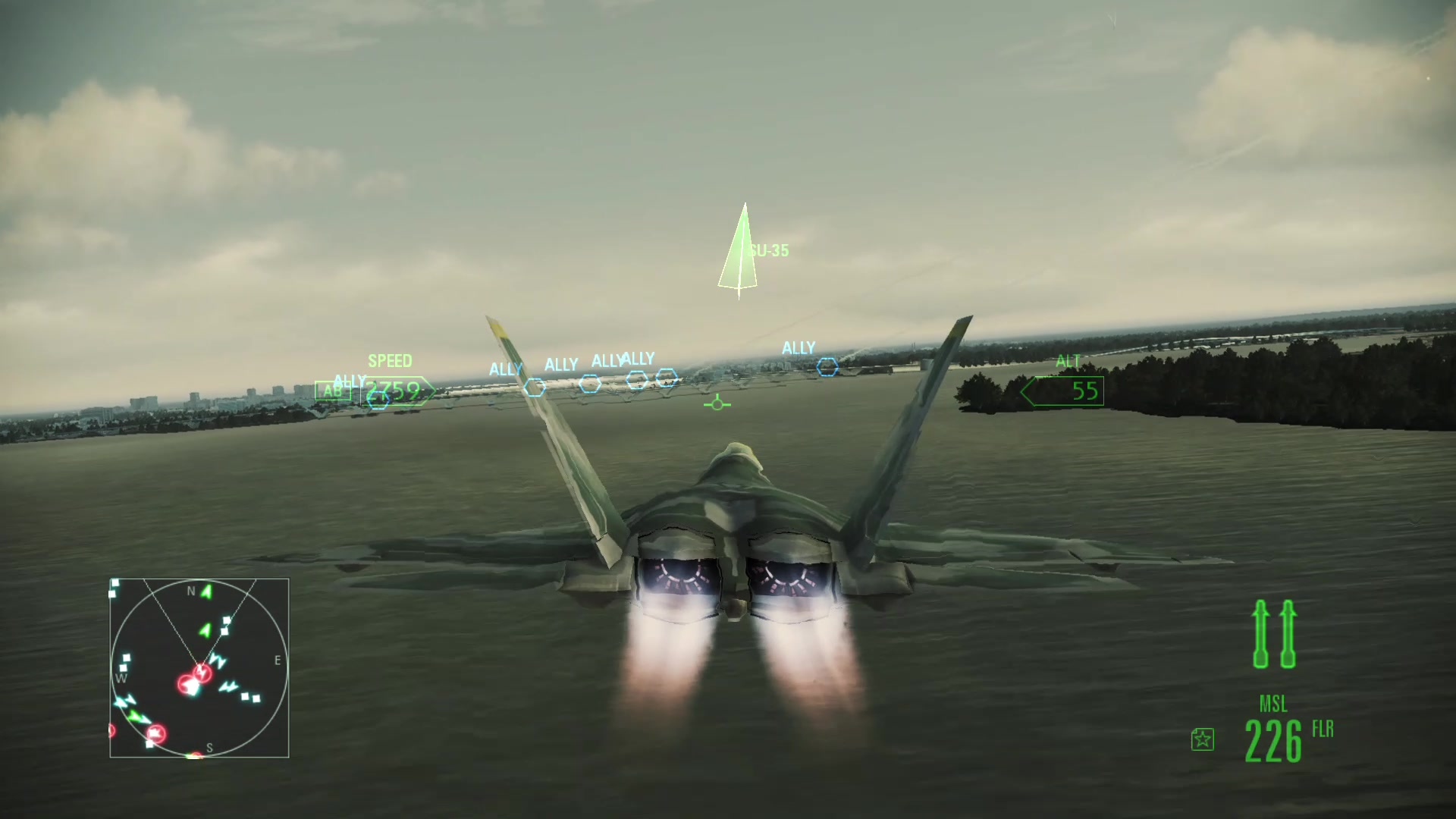 ace combat_ assault horizonf-22猛禽花式过桥