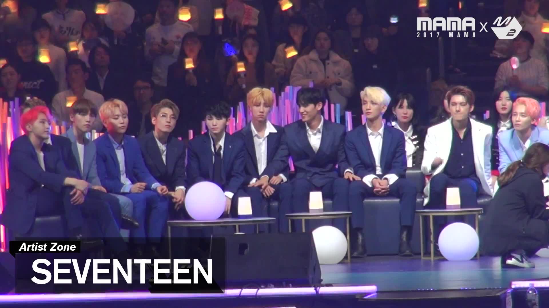 [2017mama seventeen reaction to twice's performance