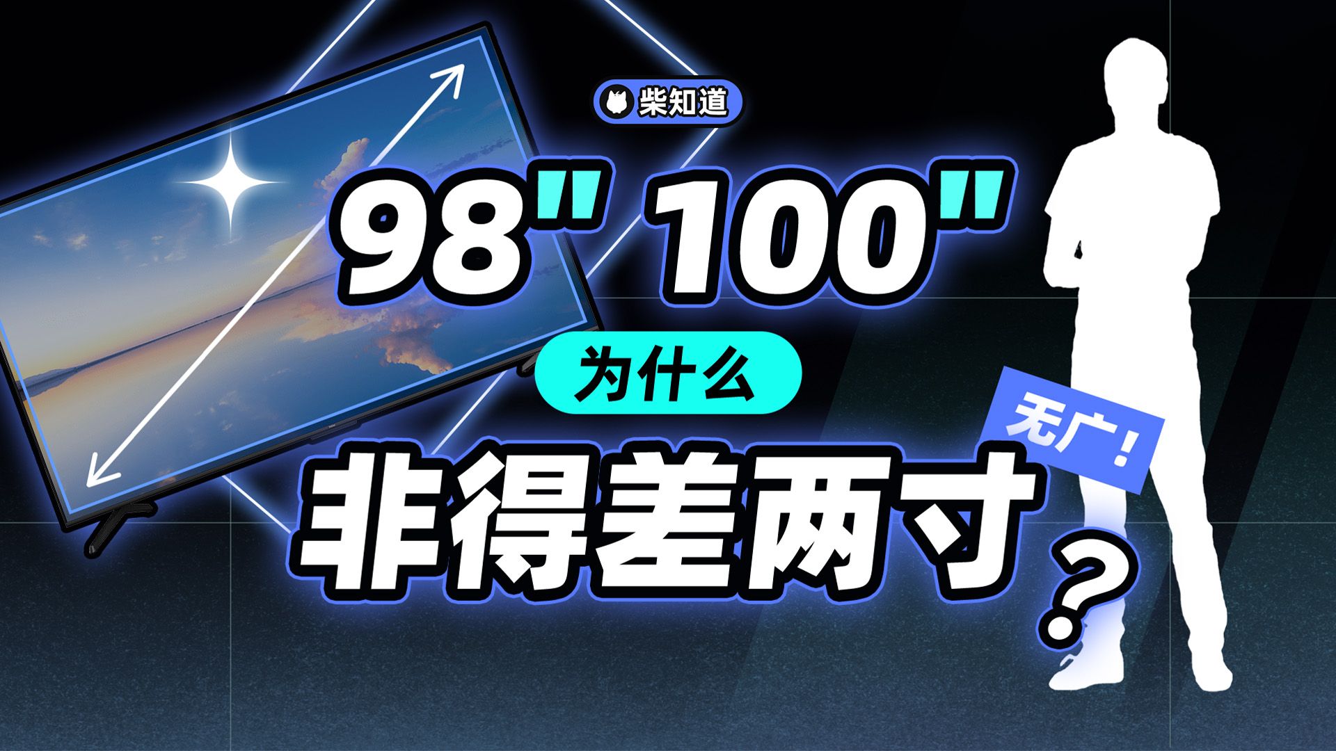 98 和 100 英寸电视为啥不统一？大电视怎么比手机还便宜？2 英寸缝隙背后的行业故事【柴知道】