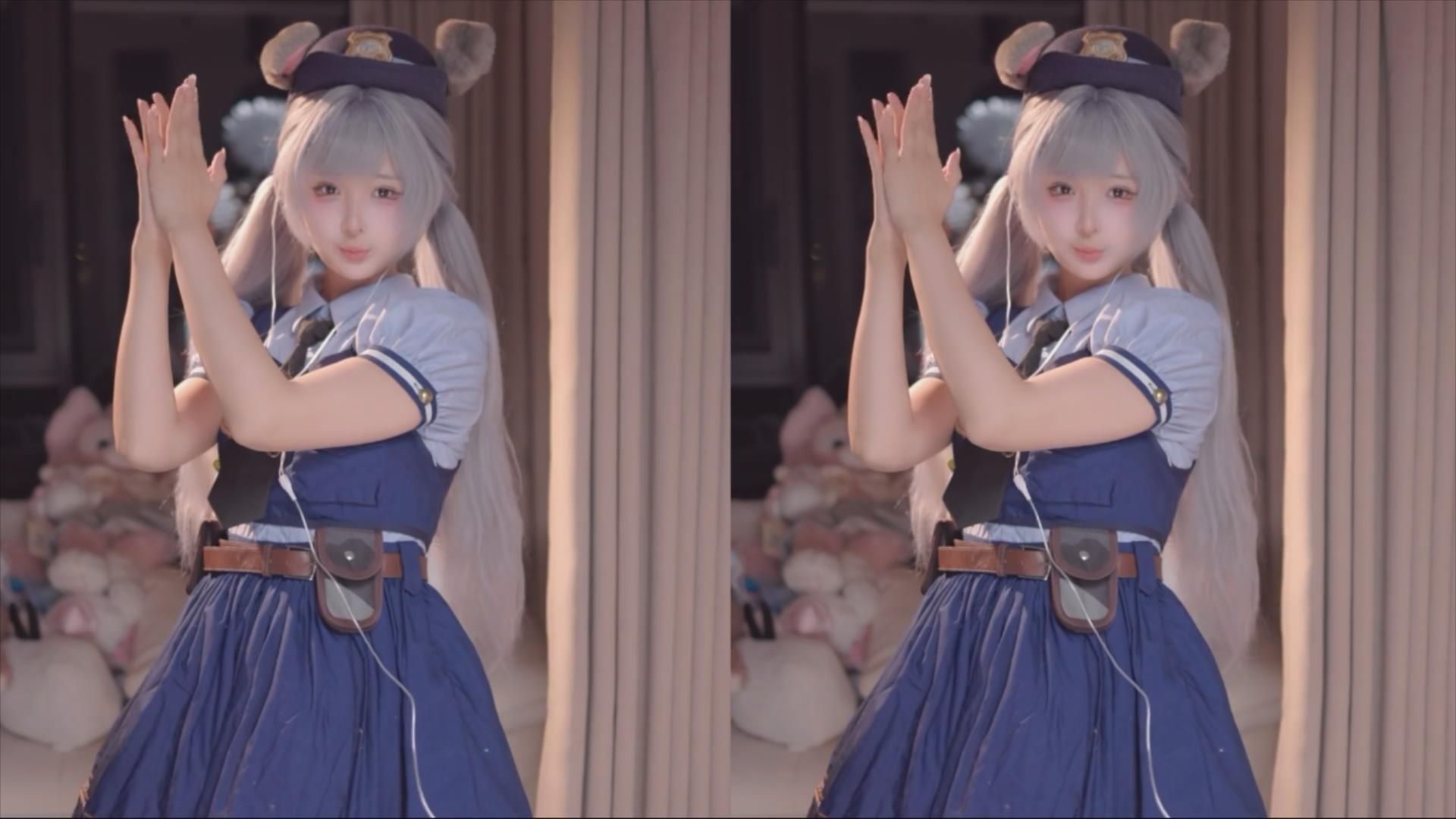 【鱼子酱】今晚是兔子警官🐟，跳了Kawaii Kaiwai和很多可爱的舞蹈！！