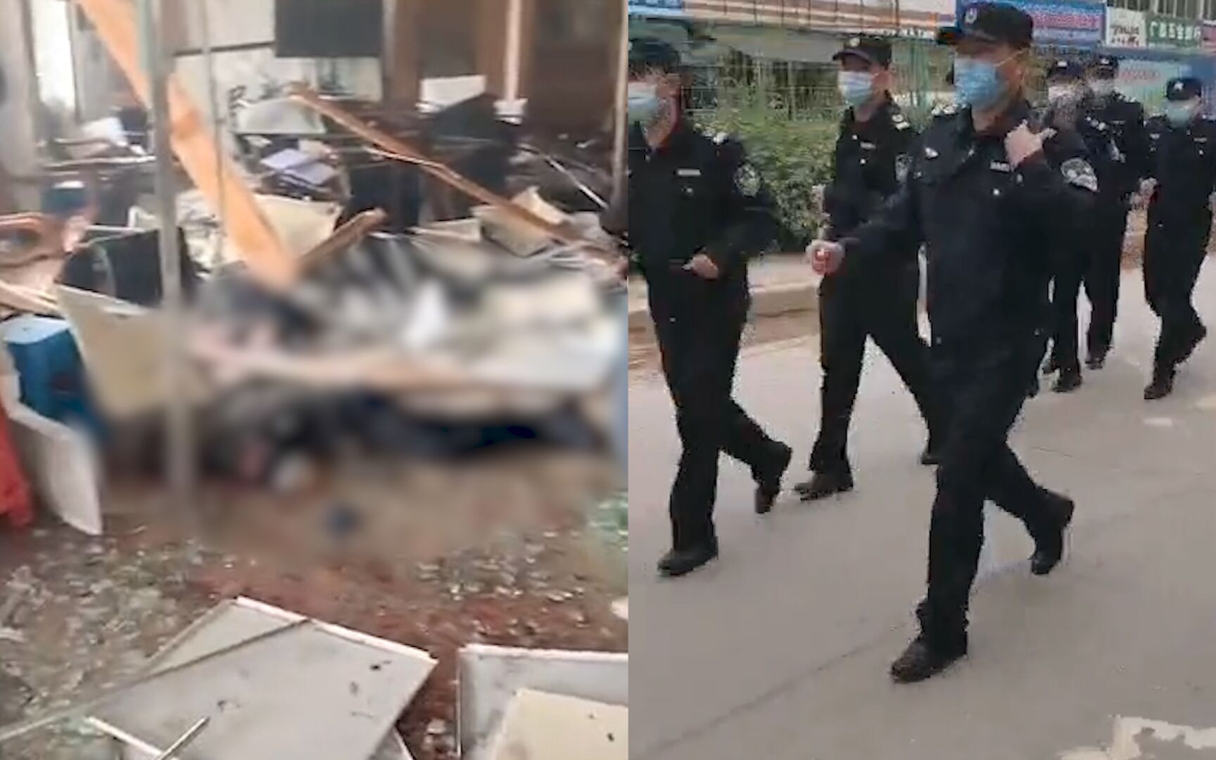 广东广州一村庄发生一起爆炸事件 多人废墟中倒地受伤昏迷不醒