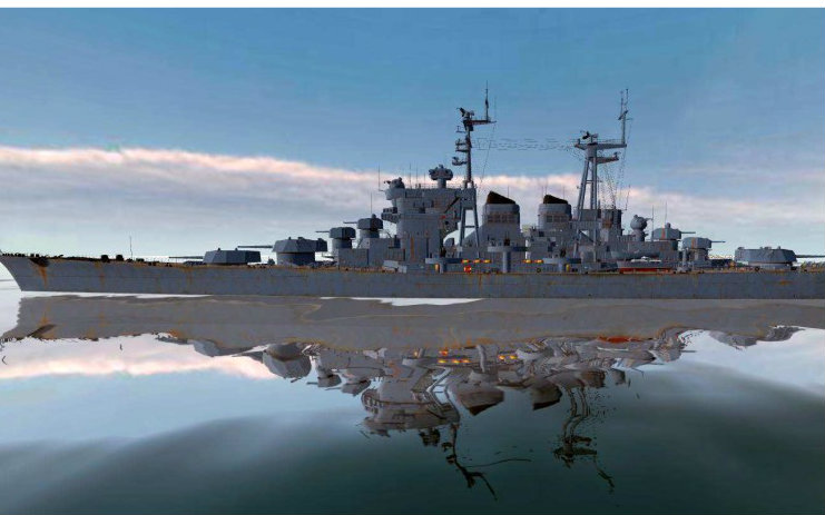 【战舰世界】10级毛巡莫斯科的激光炮