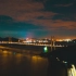 无人机夜景延时摄影虎门大桥航拍视频
