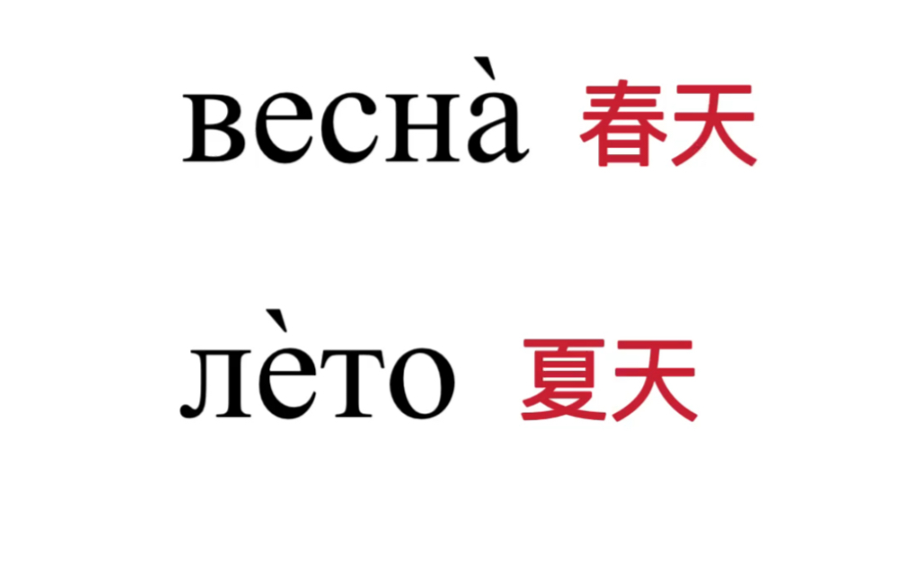 俄语基础单词