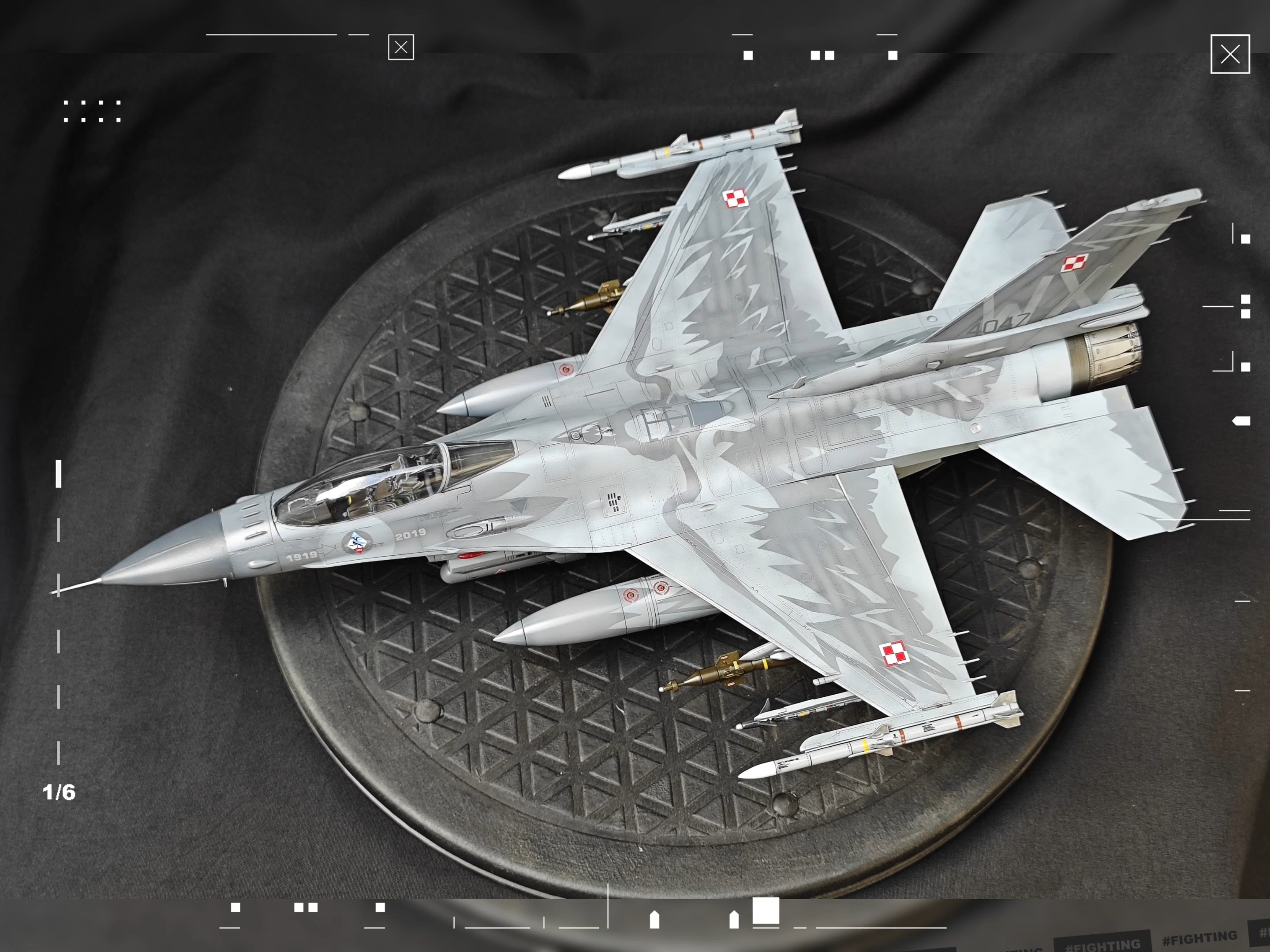 天力 1/48 F-16c 波兰空军2021老虎会涂装 【一个月的战争参赛作品】