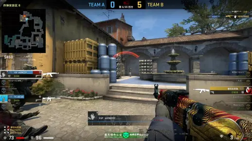 CSGO完美平台B+段位 高光时刻与敌方视角 2022.2.19