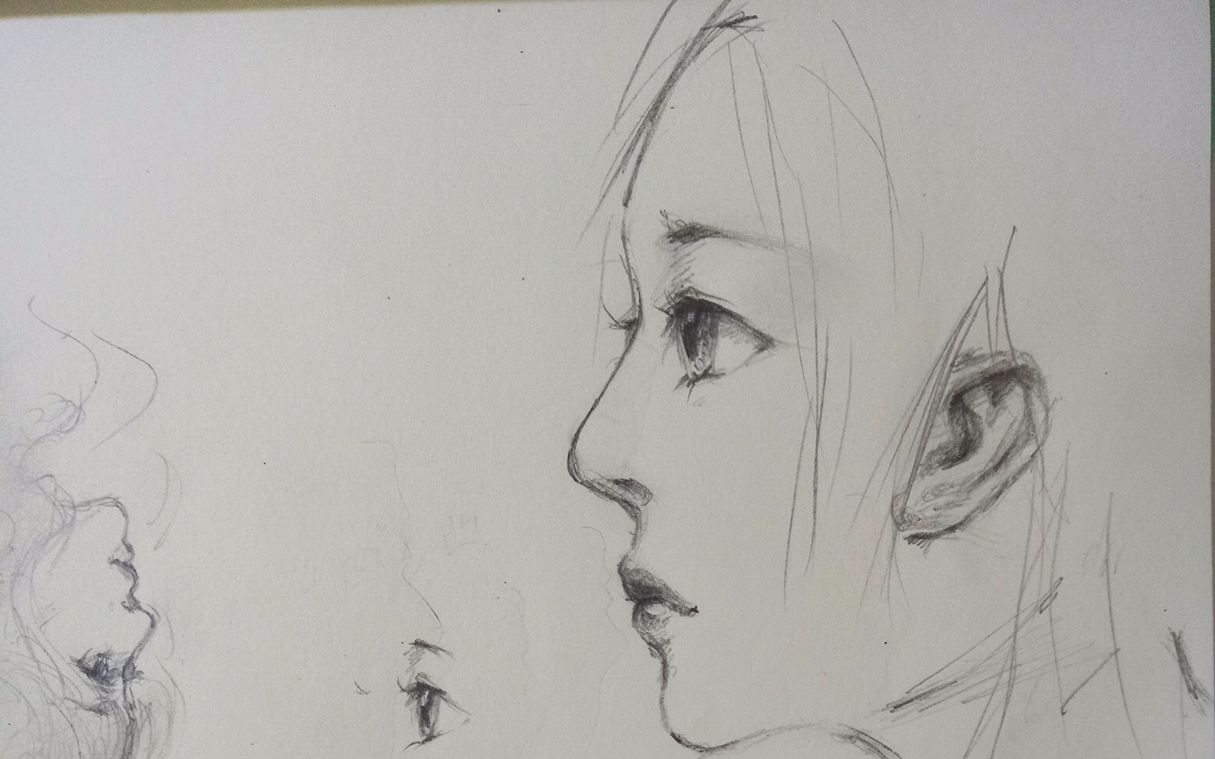 【屁卡自制】呐,侧颜并不难啊,教你萌_绘画_生活_bilibili_哔哩哔哩