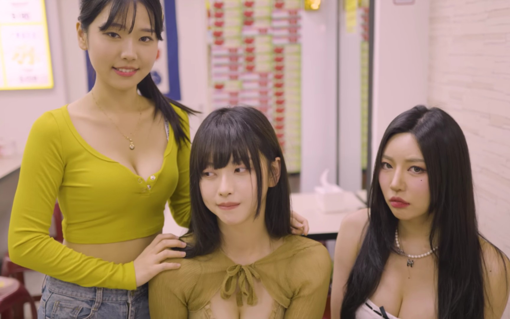 Meet three beautiful women on a group tour