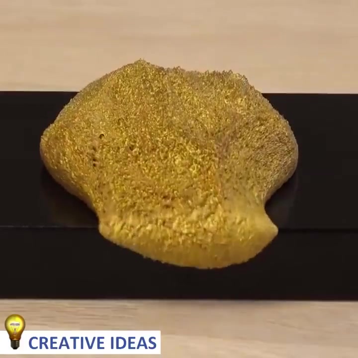 神奇的金沙子物料 自动会把铁制品包住的! 超厉害!