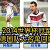 2014世界杯冠军德国队大名单回顾，拜仁班底，替补奇兵