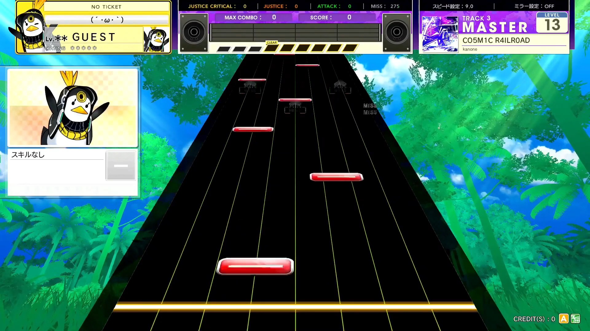 【CHUNITHM/中二节奏】谱面确认 CO5M1C R4ILR0AD [MASTER 14] (流速9.0)