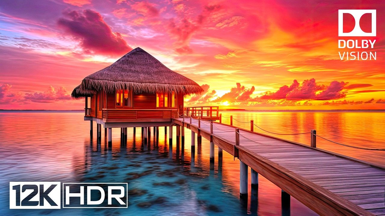 【12K HDR】DREAMSCAPE 12K HDR 240fps杜比视界，带舒缓音乐|极致画质|杜比视界|电视屏幕测试|手机屏幕测试 |