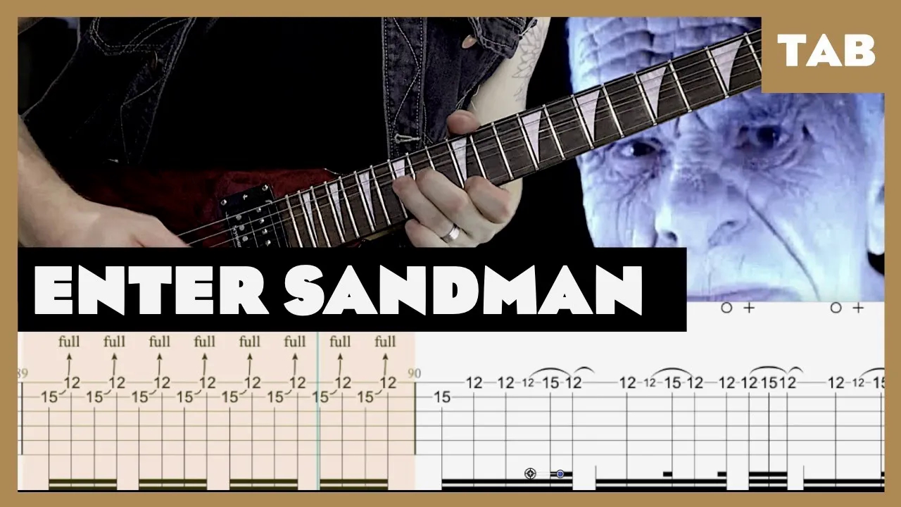 Metallica - Enter Sandman - Guitar Tab ｜ Lesson ｜ Cover ｜ Tutorial