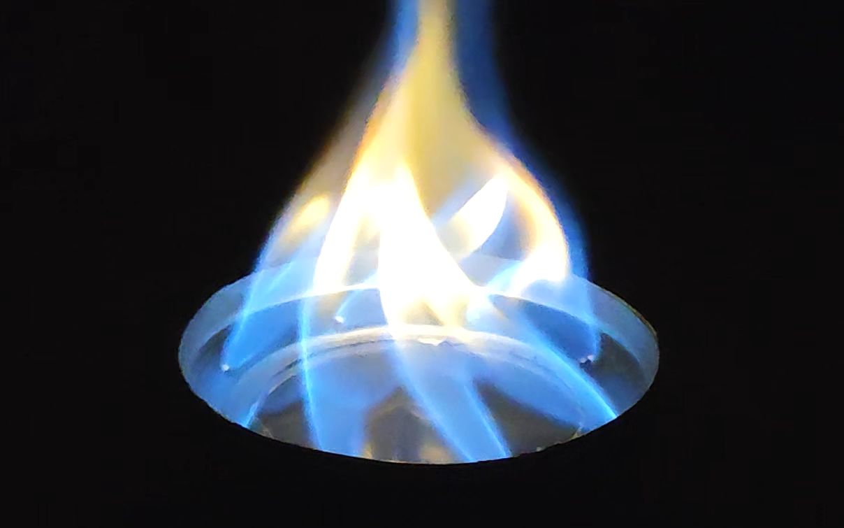 【酒精炉】毛细气化内旋风酒精炉展示，制作简单免打胶，火焰非常漂亮！！