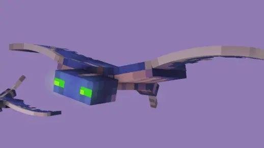 【C4D Rig】Minecraft幻翼模型 下载链接见简介(2018年旧作)