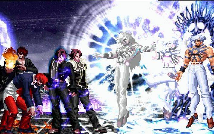 m.u.g.e.n 大蛇草剃京&暴走八神队 vs 大蛇队