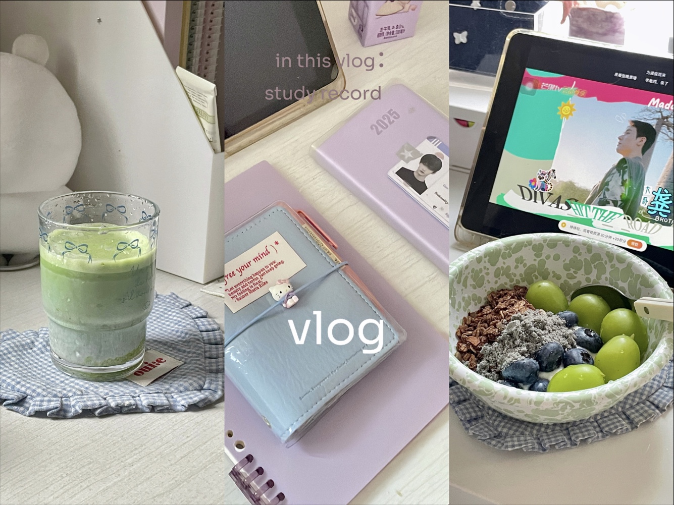 ʚvlogɞ宅家备考日记ᵕ̈和假期一起消失的还有假期里学的知识^不管学得如何犒劳自己大概不需要理由！除了吃饭睡觉就是学习拆快递的重复再重复生活/抹茶甜品脑袋上线