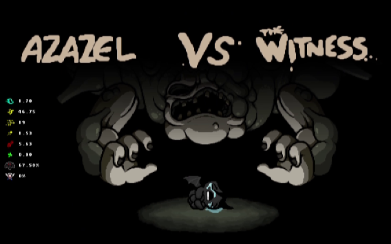 《the binding of issac:antibirth》全角色击败the witness(1)azazel