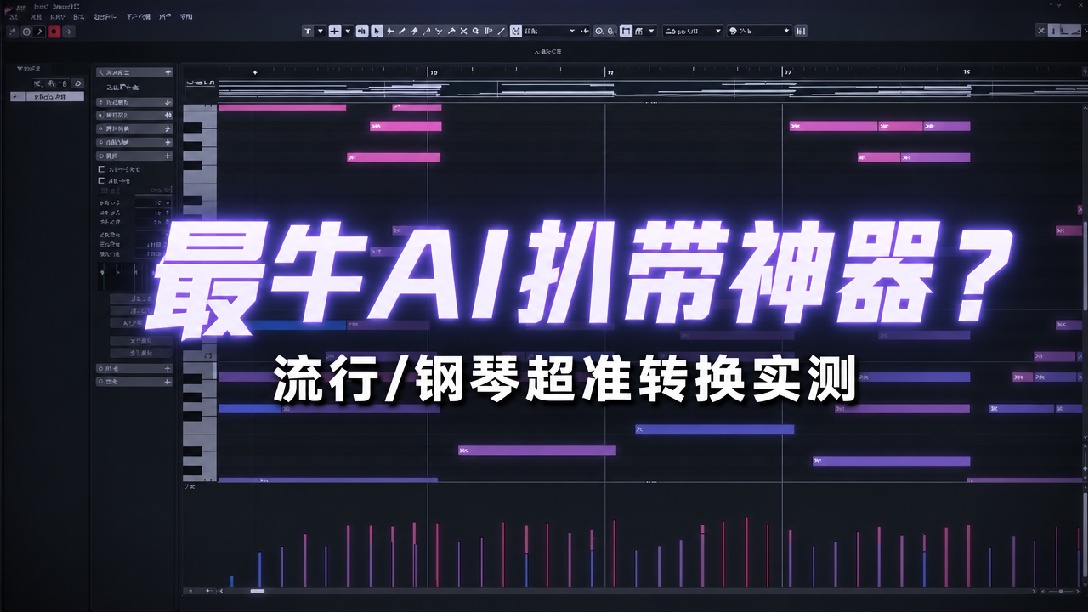 音频转Midi最新算法整合，扒带改编福音！