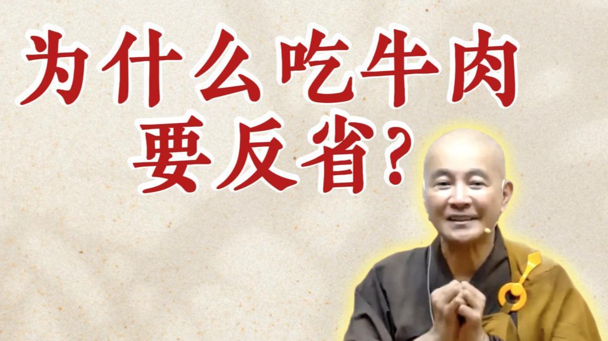 体佛法师开示：为什么吃牛肉要反省？（《观无量寿经》第15讲）