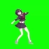绿幕视频素材跳舞女孩