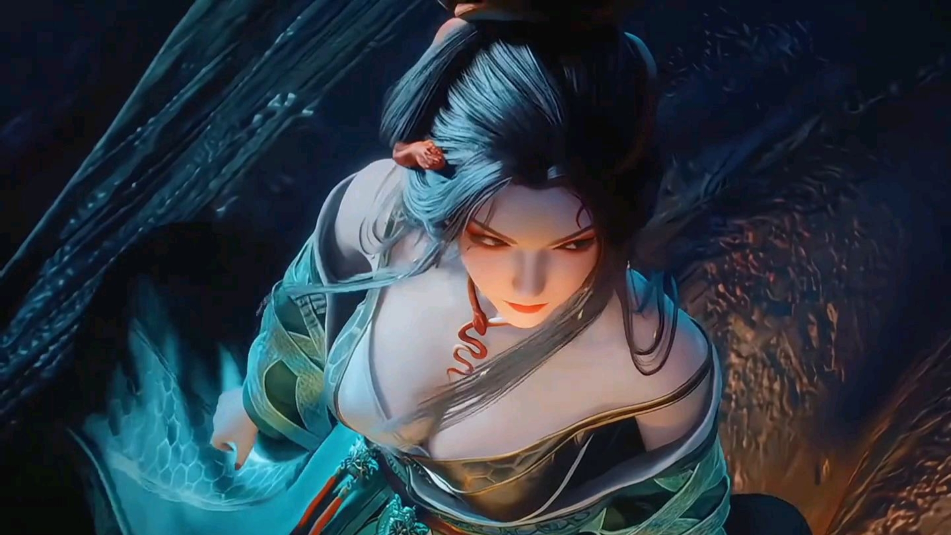 Long Jiaonü was furious with Qin Mu. "My sister is so fierce!"