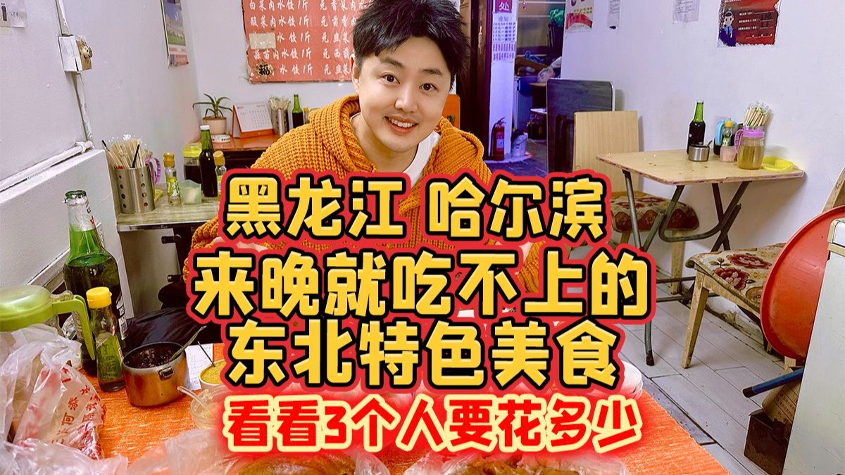黑龙江哈尔滨，来晚就吃不上的东北特色美食，看看要花多少？#来龙江玩四季#冰雪顶流黑龙江#冰雪世界龙马精神#黑龙江冬季嗨翻天