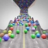 解压视频：12000个彩色小球筛分模拟动画
