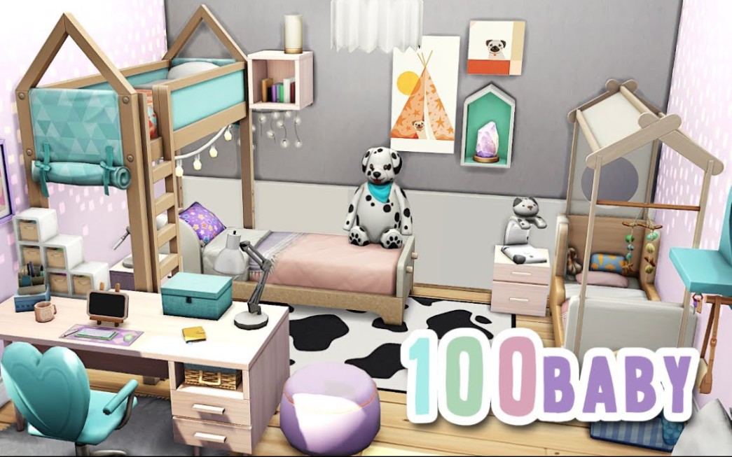 【搬运】100婴儿挑战公寓‍‍  | The Sims 4 - Speed Build (NO CC)