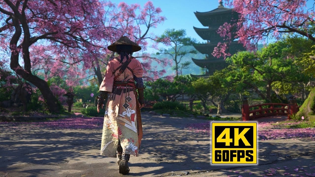 【4K60帧】放松解压《刺客信条：影》PC版最高画质日本战国一年四季风景漫步 | RTX 5090 + 13900KF | 作者：DayDream Gaming