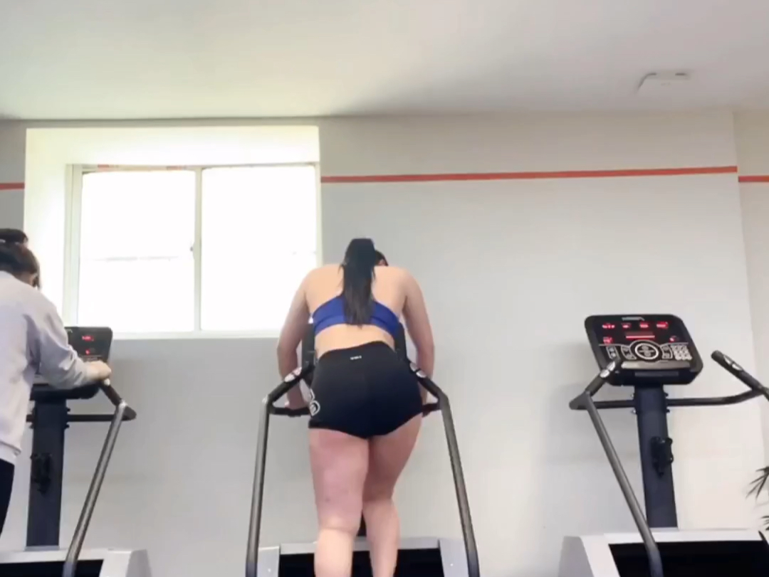 Gym cardio stair climbers.