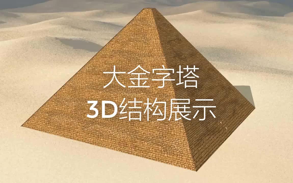 大金字塔内部构造3D展示