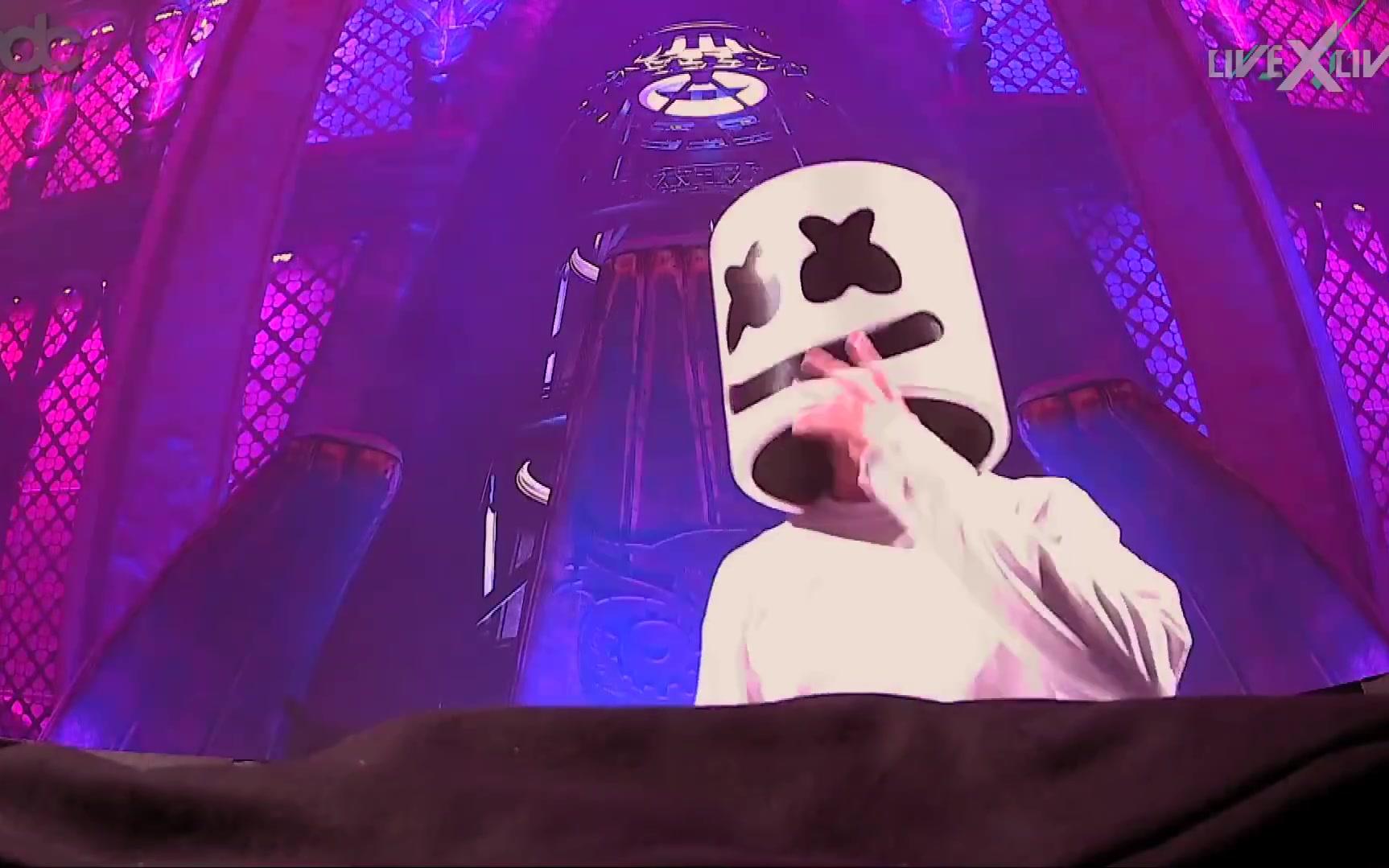 棉花糖marshmello壁纸,marshmello棉花糖壁纸 【棉花糖】 marshmello live at edc las vegas 2018