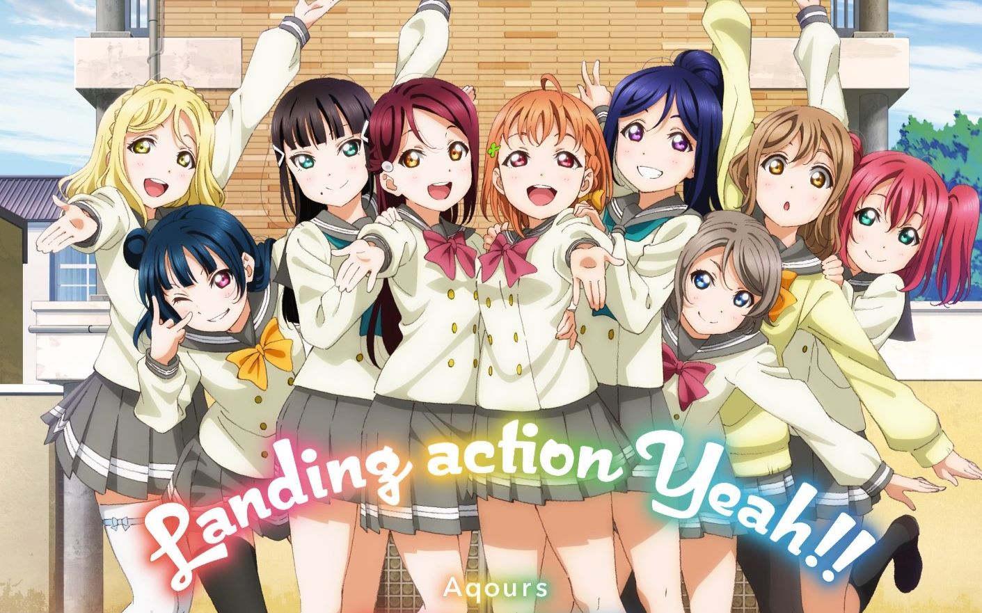 【aqours(♂)】landing action yeah!