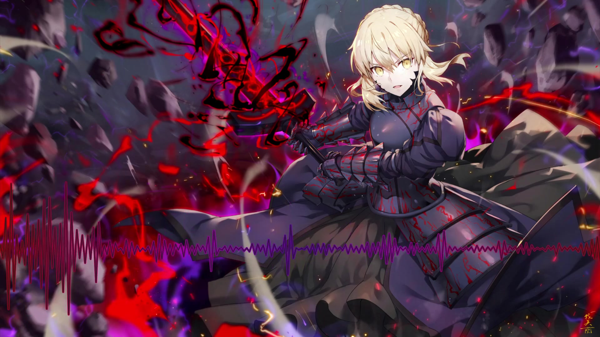 金属版 Fate Stay Night Réalta Nua Mighty Wind哔哩哔哩bilibili 7835