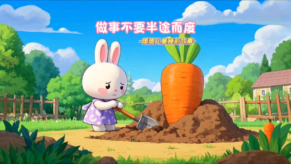 儿童睡前故事《做事不要半途而废》