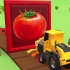 【认识蔬菜】卡车装蔬菜动画01 工程车变身撞破卡片墙 宝宝早教儿童益智动画 英语启蒙